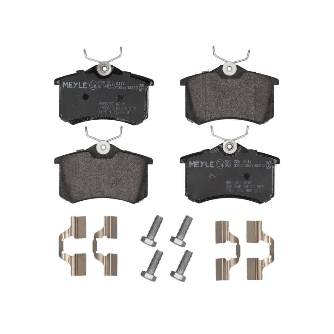 BRAKE PAD SET REAR Brake Pads Brakes Goldwagen