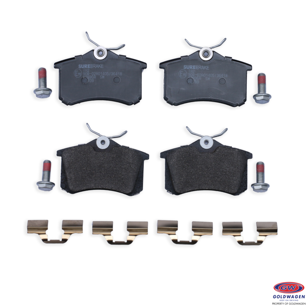 BRAKE PAD SET REAR | Brake Pads | Brakes | Goldwagen